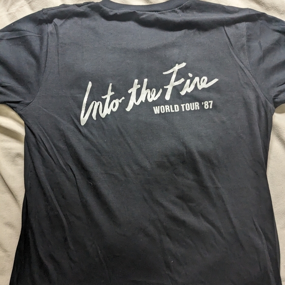 Vintage 1987 Bryan Adam Into the Fire tour shirt size large concert band - Picture 2 of 3